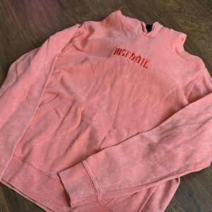 Nike Coral Sweatshirt with Embroidered Logo